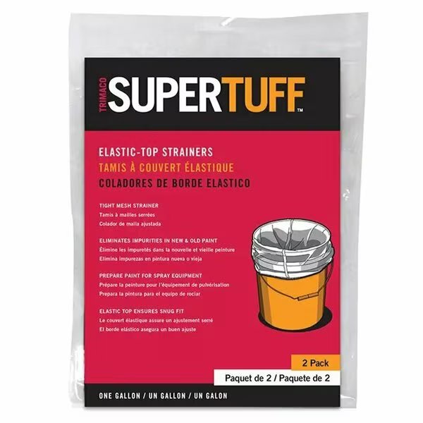 1 Gal SuperTuff SuperTuff Paint Strainer, Regular Mesh/Elastic Top, Trimaco, Mfr#: 11522